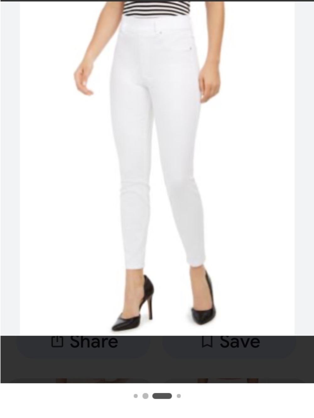 SPANX White High-Rise Skinny Jeggings - Picture 2 of 9